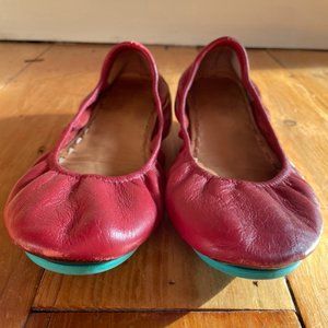 Tieks Matte Red Ballet Flats - Size 9
